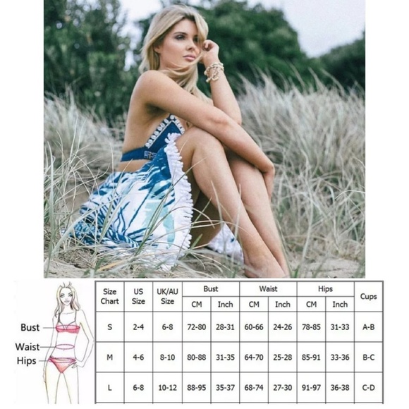 MACRAME BOHO BEADED BRAIDED BIKINI - Picture 5 of 5